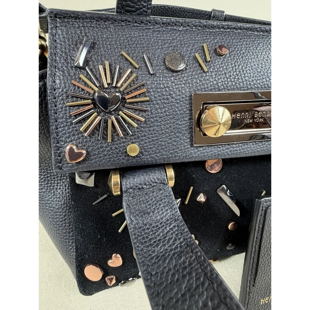 Rare Embellished Modern Icon Mini Satchel By Henri Bendel Retro 90's Pop Punk
